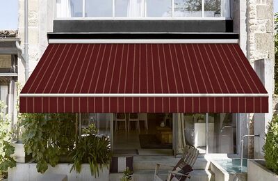 Sauleda Bordo  Çizgili Tentelik Kumaş Oslo  2818 - 2